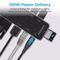 هاب 11 پورت USB-C پرومیت مدل PRIMEHUB-PRO