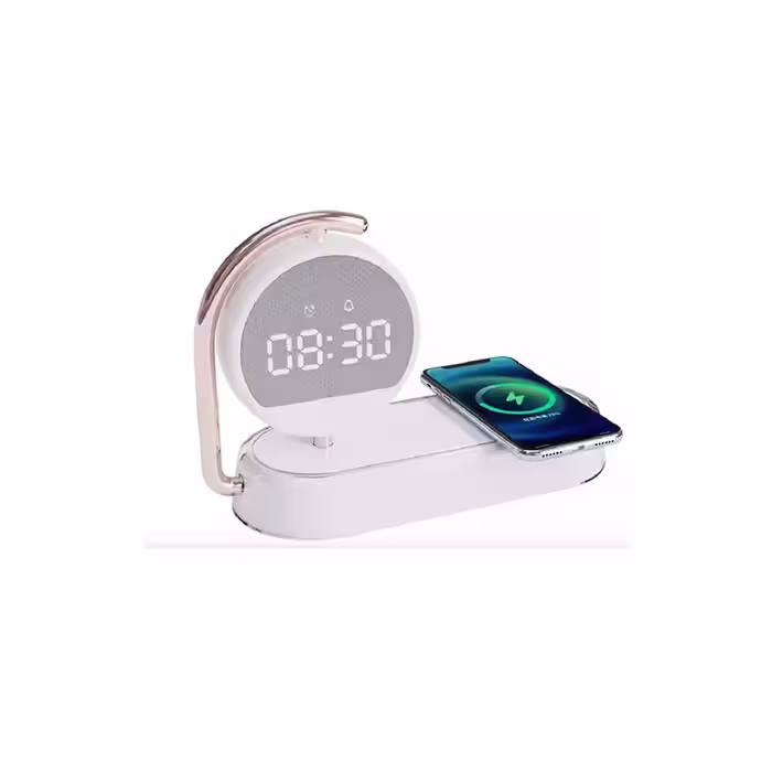 شارژر بی سیم، چراغ خواب و ساعت زنگ‌دار K01T Clock
