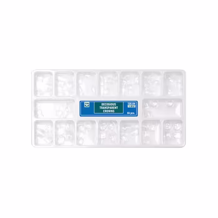 کیت روکش سلولوییدی اطفال TORVM – Transparent Crowns