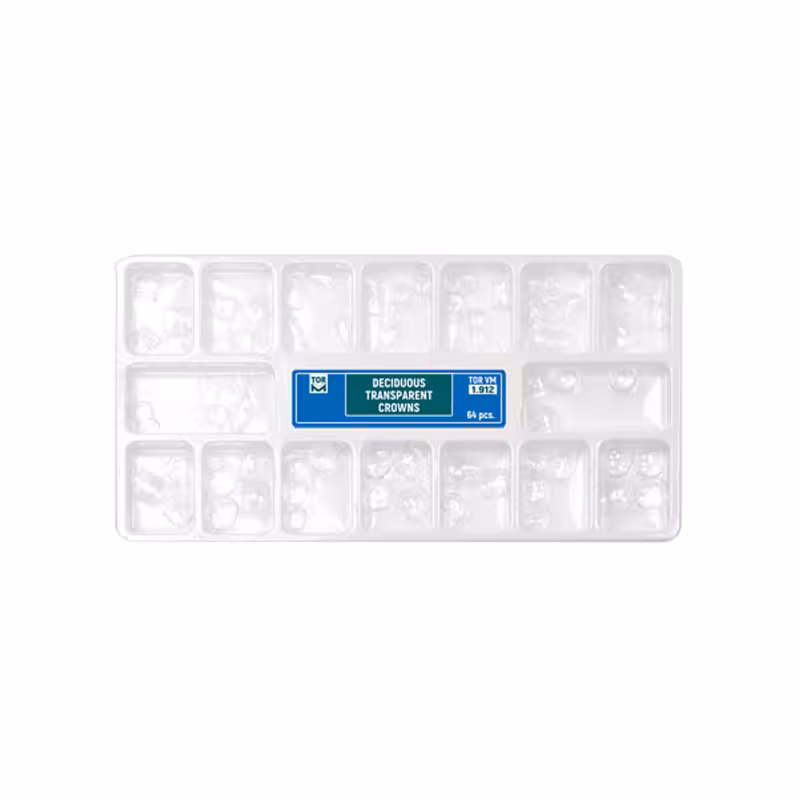 کیت روکش سلولوییدی اطفال TORVM – Transparent Crowns