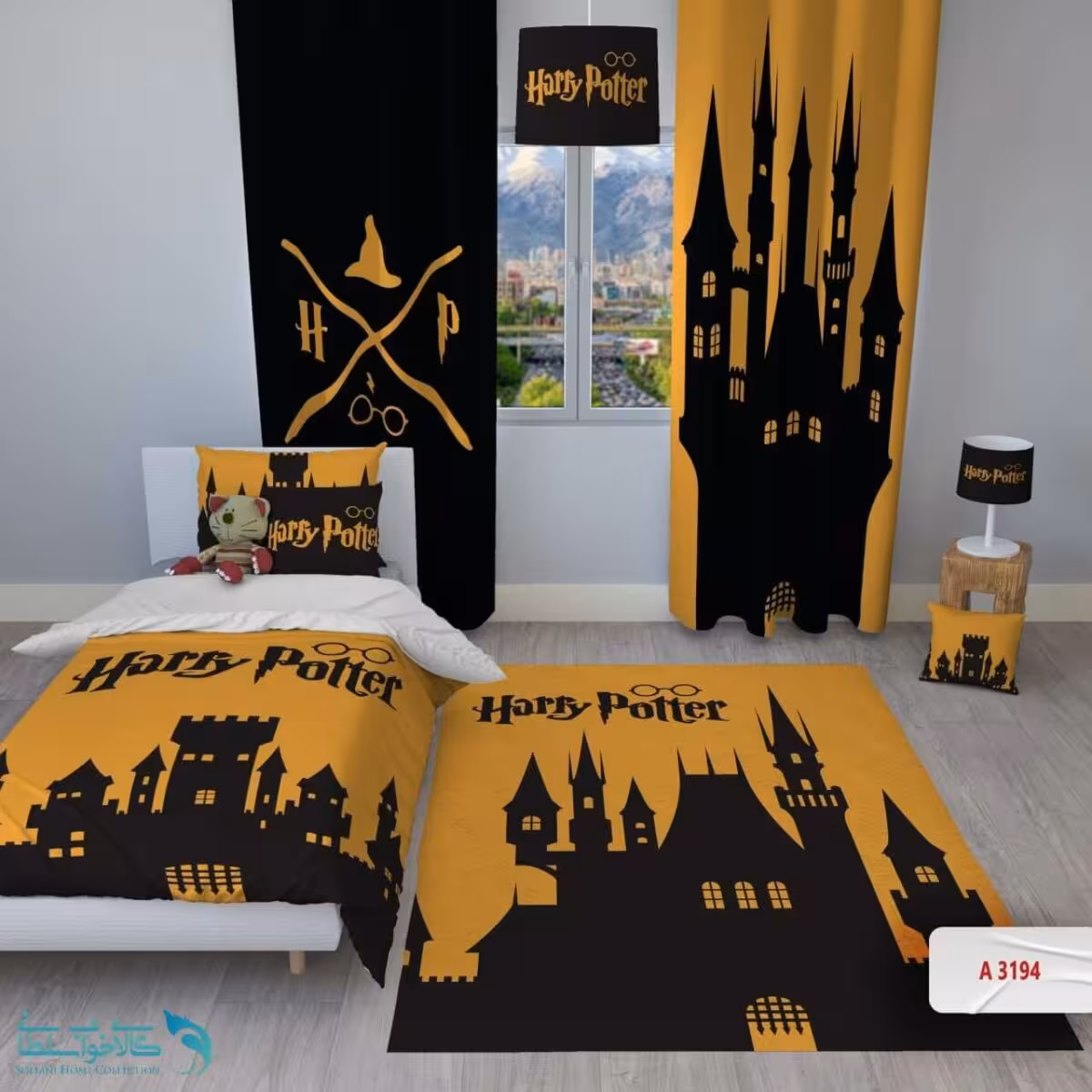 روتختی اتاق کودک طرح هری پاتر سایز یکنفره کد A3194