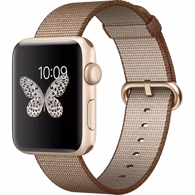 ساعت هوشمند اپل واچ سری 2 مدل 42mm Aluminum Case with Coffe Caramel Nylon Band - کالاوما