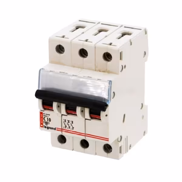 فیوز مینیاتوری 3 فاز 10 آمپر لگراند اصل فرانسه مدل 602044