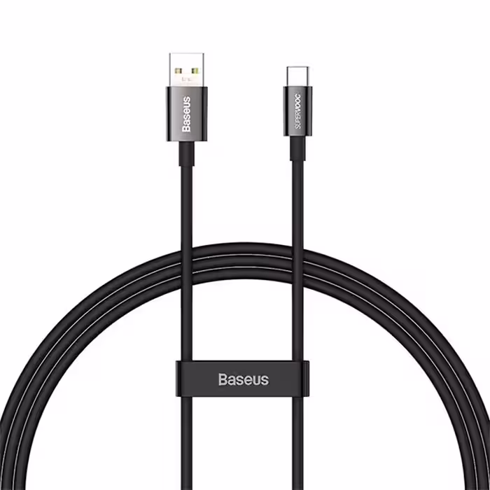کابل شارژ USB به TYPE-C بیسوس مدل SUPERVOOC 65W طول 1 متر