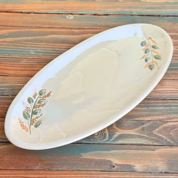 دیس بیضی بزرگ سرویس پذیرایی برگ طلا