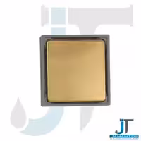 کفشور 11*11 سانت استیل صفحه صاف طلایی میراب