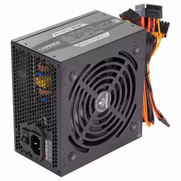 منبع تغذیه گرین مدل GP350A-ECO Rev3.1 با توان 350 وات