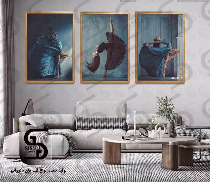 تابلو دکوراتیو سه تکه 60*40 درجه1