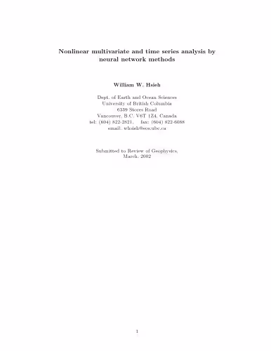 خرید و دانلود نسخه کامل کتاب Nonlinear multivariate and time series analysis by neural network methods