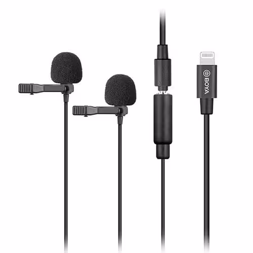 میکروفون یقه ای با سیم بویا مدل BY-M2D رابط Lightning