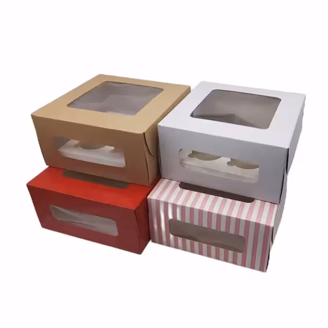 جعبه کاپ کیک 6 تایی کرافت