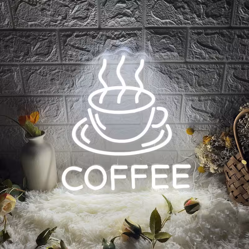 تابلو نئون رستوران و کافه کد CAFE009