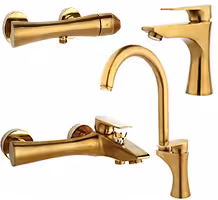 ست شیرآلات راسان مدل آتیس طلامات