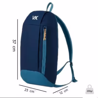 کوله پشتی 10 لیتری ضد رطوبت VK ( سرمه ای/آبی )