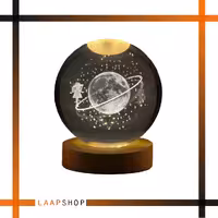 گوی شبخواب کریستالی سه بعدی مدل ماه  و دختر