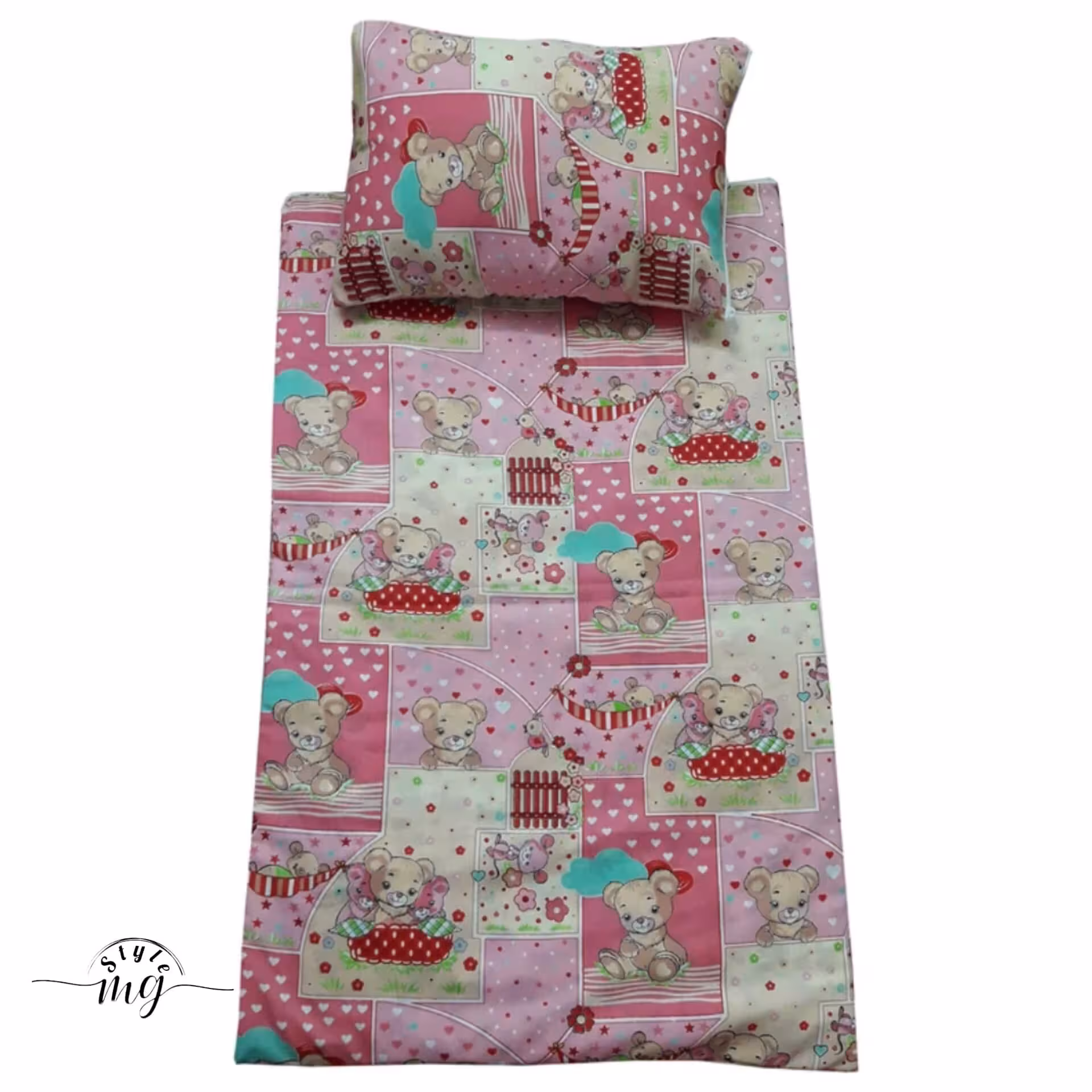 سرویس خواب 4 تکه نوزاد مدل خرس مهربان کد F14