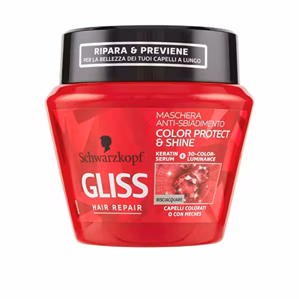 ماسک موی ترمیم کننده مخصوص موهای رنگ شده گلیس Color Protect & Shine شوارتسکف 300 میل
