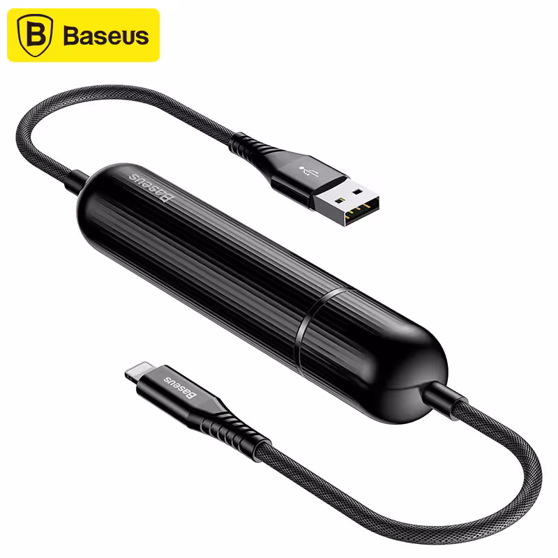 کابل شارژ لایتنینگ با پاوربانک بیسوس Baseus Energy 2in1 Power Bank Cable
