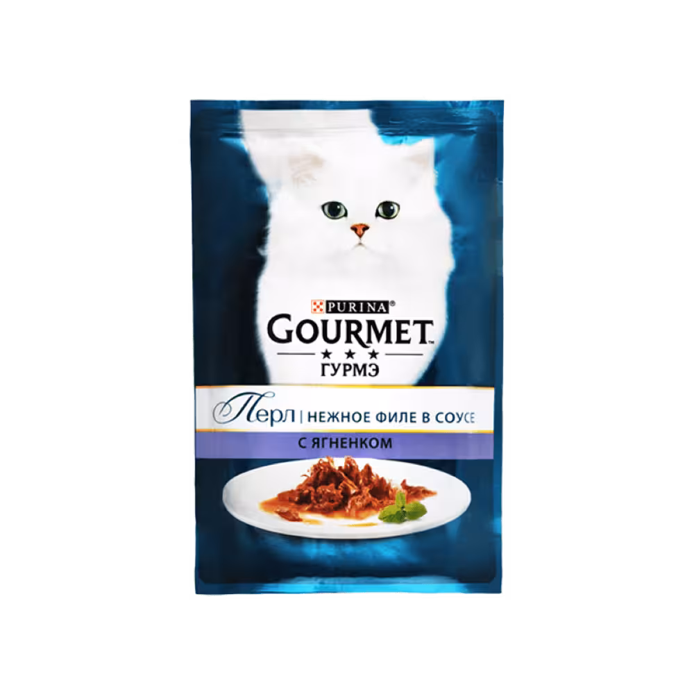 پوچ گربه گورمت با طعم گوشت بره وزن 85 گرم