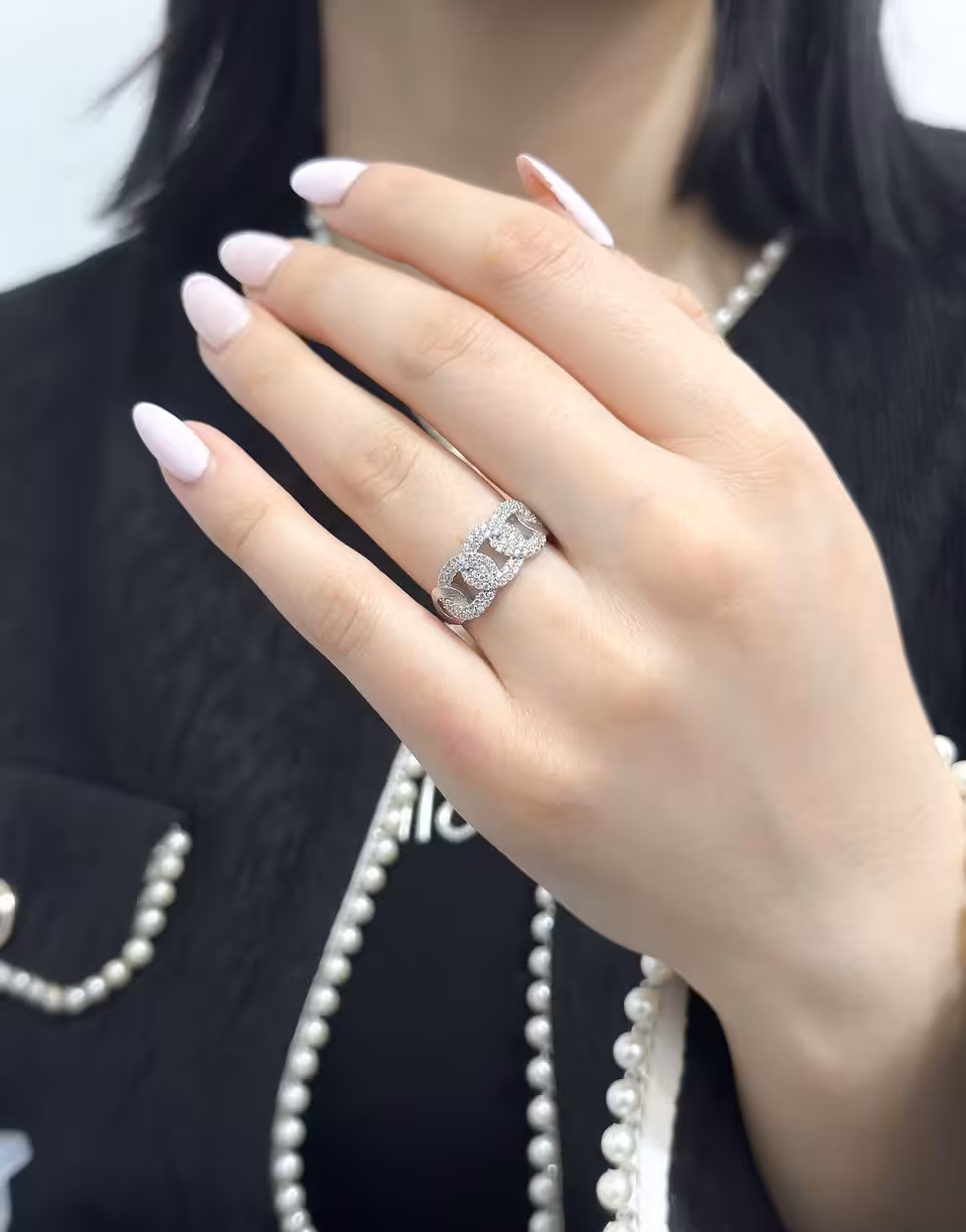 انگشتر نقره زنانه کد 11246