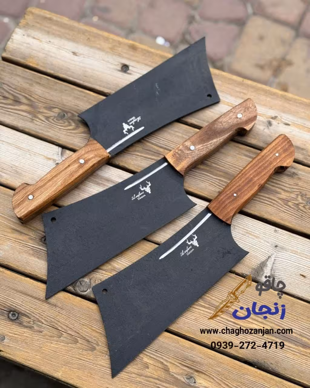 ساطور زنجانی مدل نوک تیز ضد ضربه مناسب شکستن استخوان