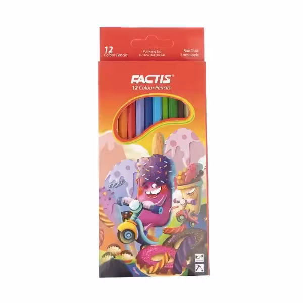 مداد رنگی 12 رنگ فکتیس مدل بستنی ها کد F07112212