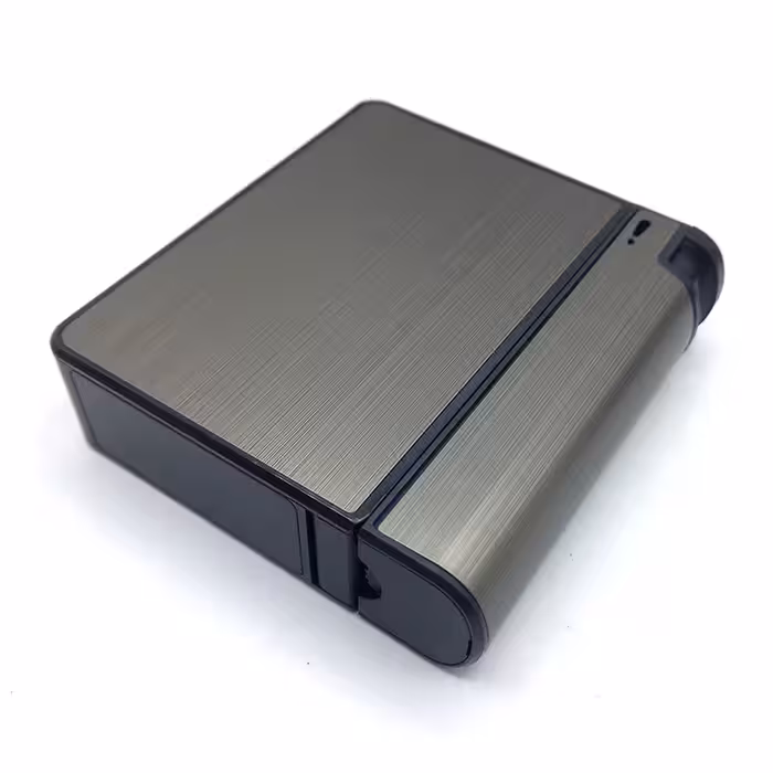 قوطی سیگار مدل فندک دار مشکی کد s210025