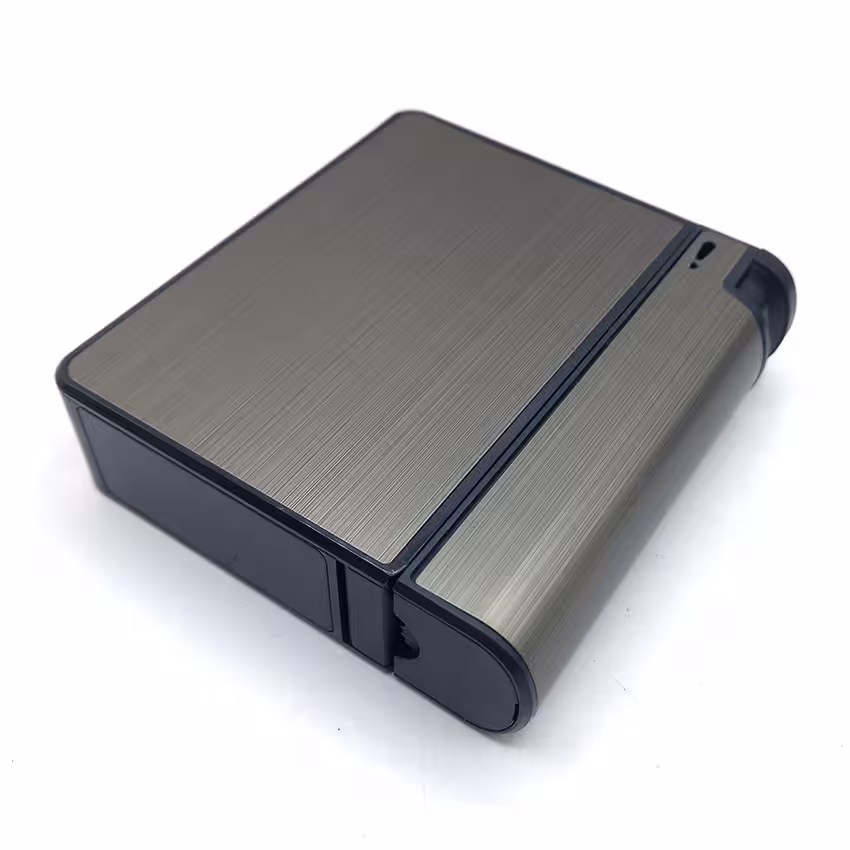 قوطی سیگار مدل فندک دار مشکی کد s210025