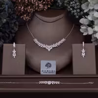سرویس نقره زنانه زنجیری ظریف مدل SIC B11