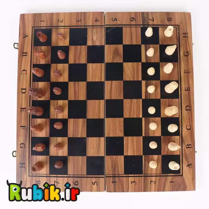 تخته نرد و شطرنج چوبی متوسط