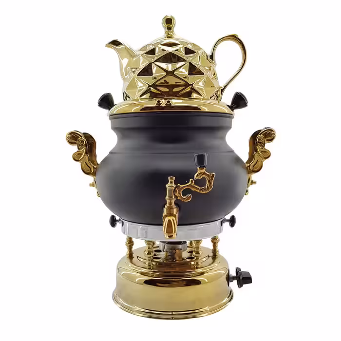 سماور گازی مدل عروس کد bst-3 ظرفیت 6 لیتر