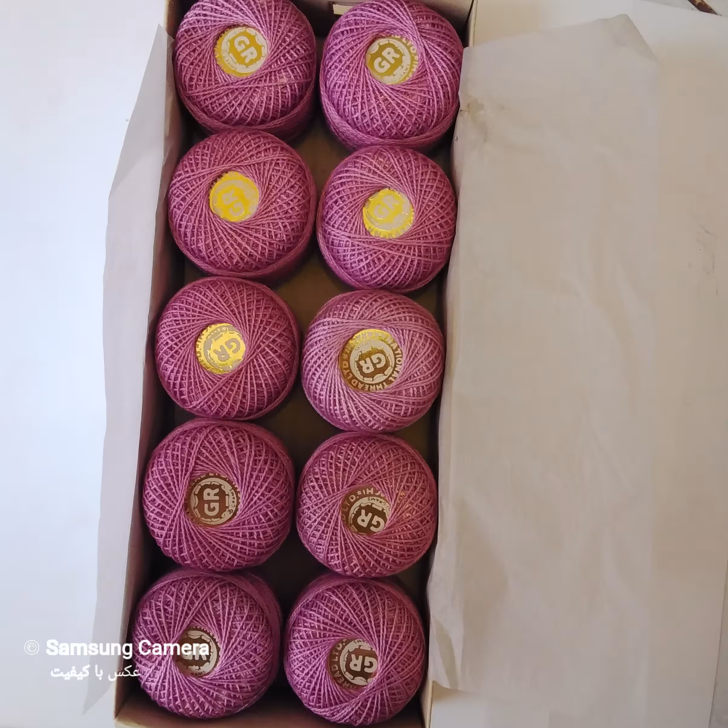 نخ عمامه مناسب گلدوزی و... برند بسیار قدیمی و کمیاب مجموعه 10 عددی محصول کشور پاکستان 