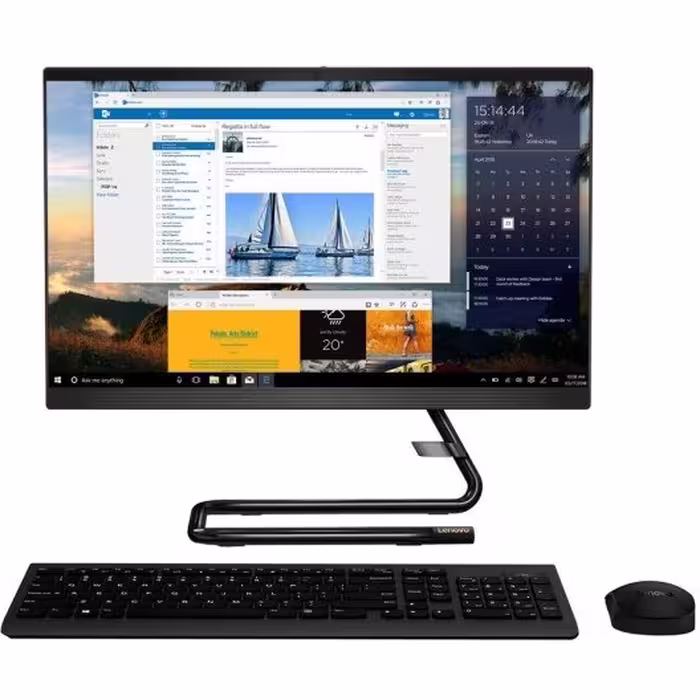 کامپیوتر همه کاره (All in One) لنوو مدل IdeaCenter A340 با پردازنده i5 10210U، حافظه 4 گیگابایت رم، 1 ترابایت هارد دیسک و 256 گیگابایت SSD