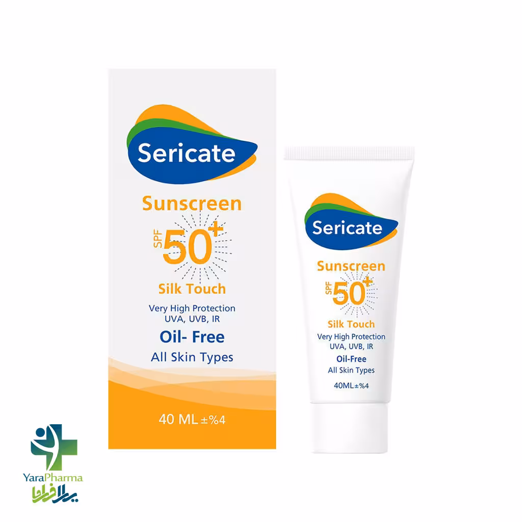 کرم ضد آفتاب بی رنگ سری کیت مدل Silk Touch با SPF50 مناسب انواع پوست حجم 40 میلی لیتر