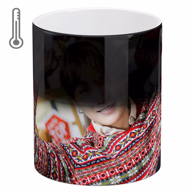 خرید ماگ-لیوان  حرارتی آبنبات رنگی  شوگا BTS - Suga کد MKSA0462