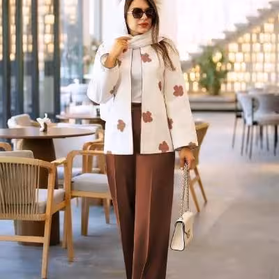 کت و شلوار گل