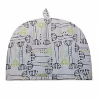 ماسیس دم کنی قوری زمینه سفید طرح دار