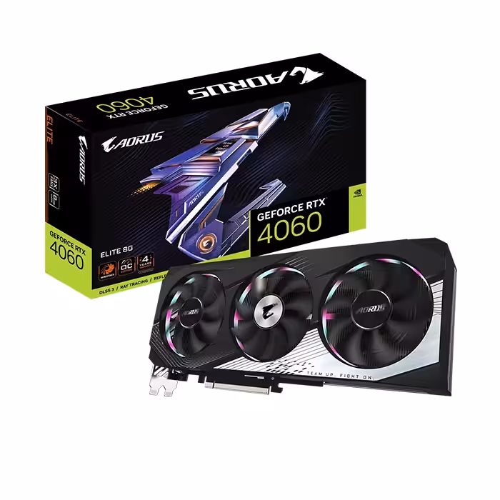 کارت گرافیک گیگابایت AORUS GeForce RTX 4060 ELITE OC 8GB