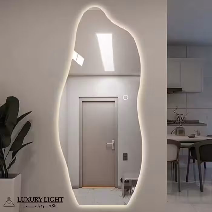 آینه بک لایت قدی دفرمه مدل LX08