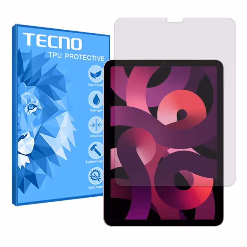 گلس تبلت اپل iPad Air 5 10.9 مدل نانو هیدروژل شفاف برند تکنو کد L
