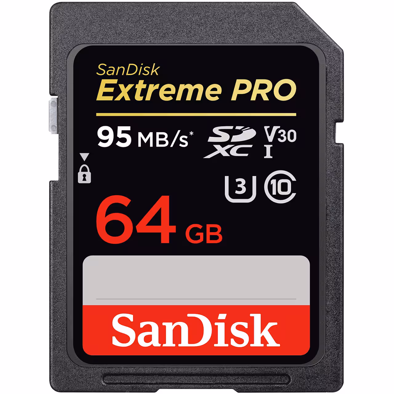 کارت حافظه Sandisk Extreme Pro V30 UHS-I U3 سرعت 95MBps ظرفيت 64 گيگابايت