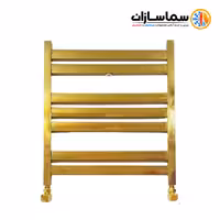 رادیاتور حوله خشک کن رویال استیل فلت طلایی براق 7 لول