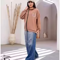 بامبر گلکسی پنبه اعلا گلدوزی شده شاهان
