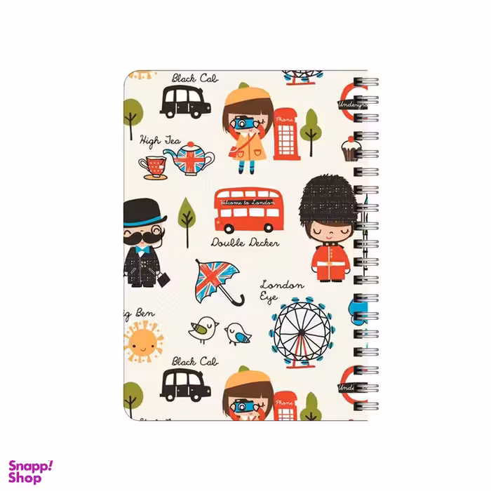 دفترچه یادداشت بامبیلیپ مدل چوبی طرح پترن لندن و عکاس کد 6342266