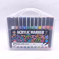 ماژیک 24 رنگ اکریلیک HUIXUAJIA