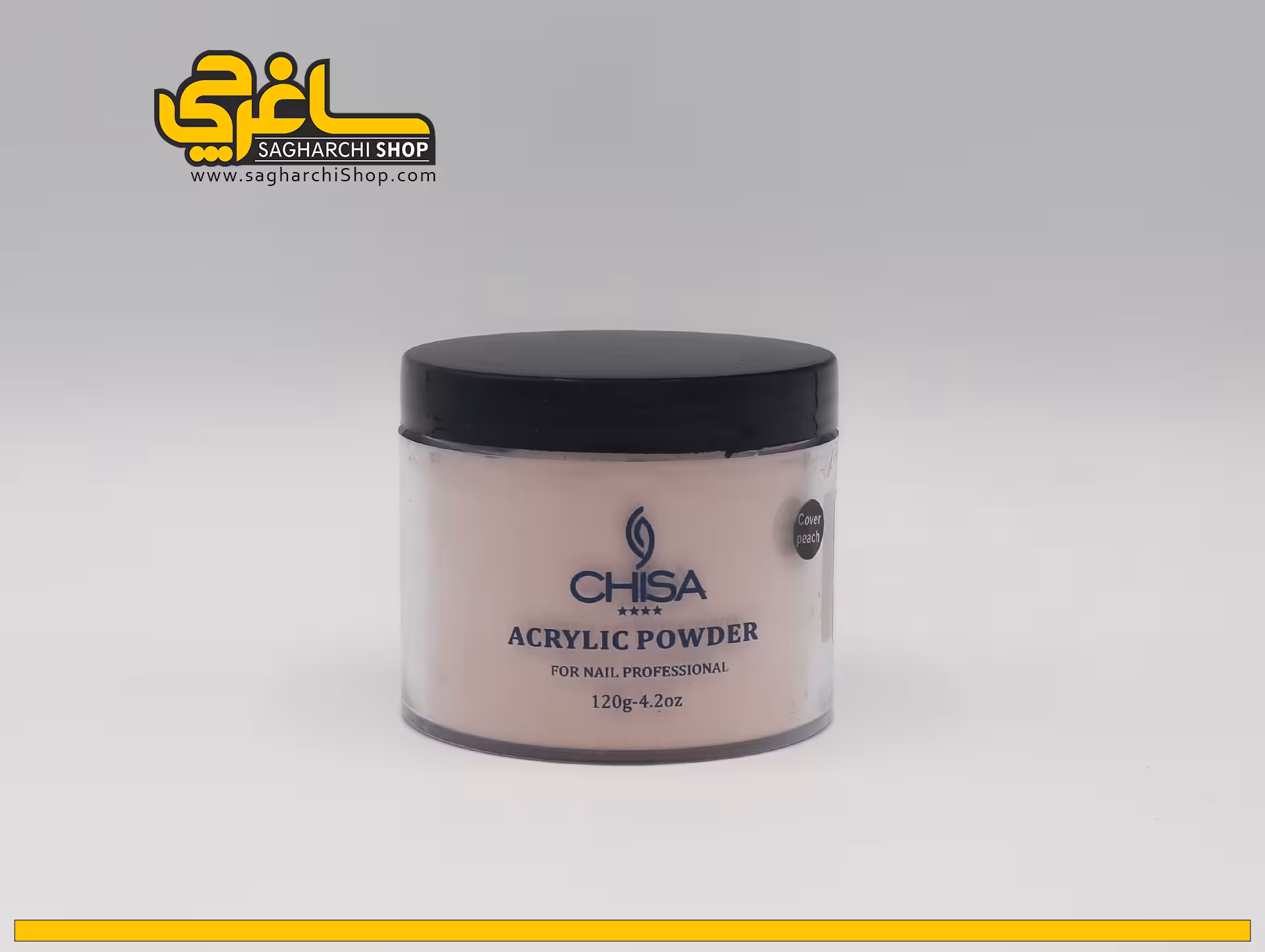 پودر کاشت ناخن هلویی تیره چیسا CHISA COVER PEACH