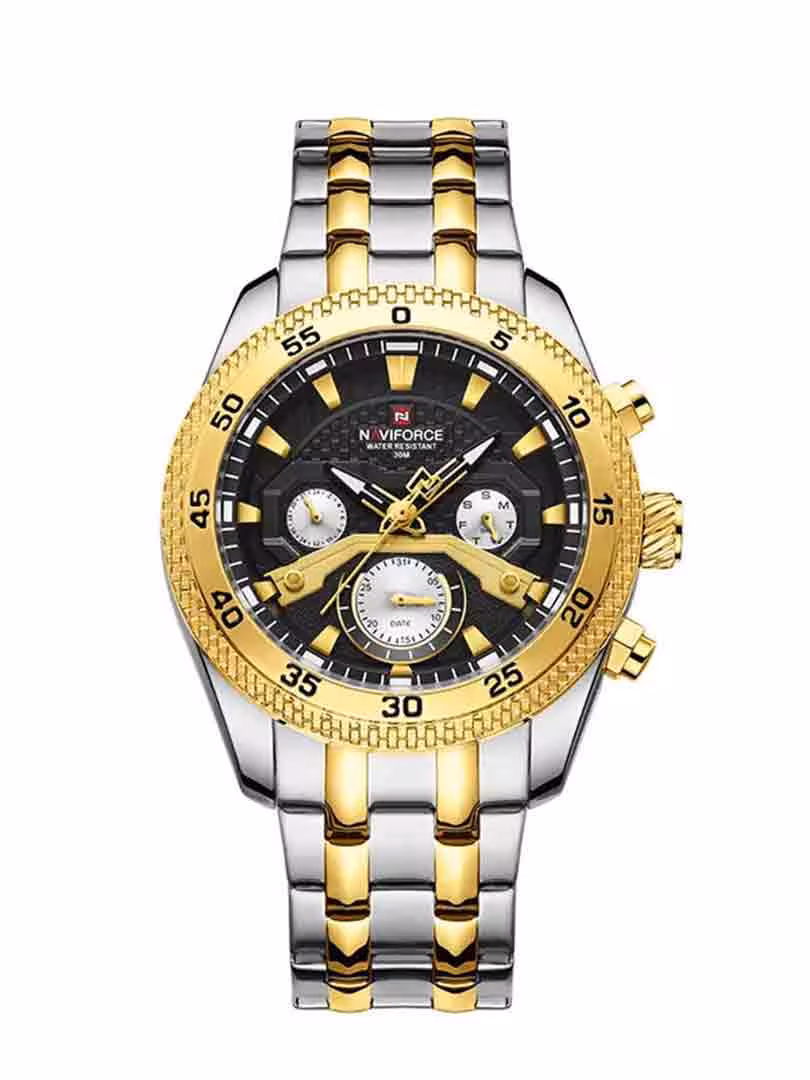 ساعت مچی عقربه ای مردانه نیوی فورس Naviforce NF 9222 G/B