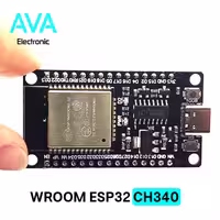 برد توسعه Wroom esp32 با مبدل CH340 دارای بلوتوث و WIFI