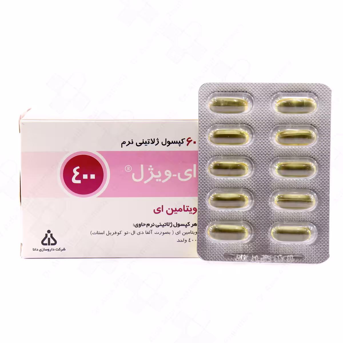 سافت ژل ویتامین E 400 دانا 60 عددی