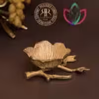 RAFI رافی دکورز الیاژ طلایی پیاله تک گل طلایی  300306-GOLD